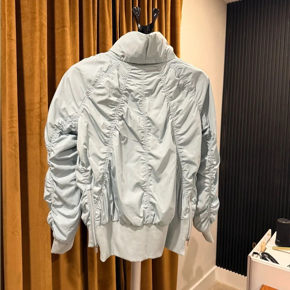 Athleta Sky Blue Bomber Jacket - Picture 2 of 4